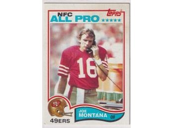 1982 Topps Joe Montana All Pro