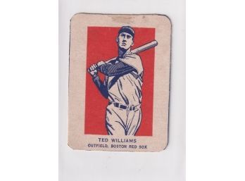 1952 Wheaties Ted Williams Action