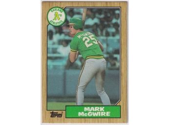 1987 Topps Mark McGwire Rookie  Card