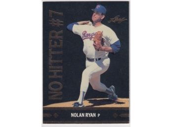 1991 Leaf Nolan Ryan No Hitter #7