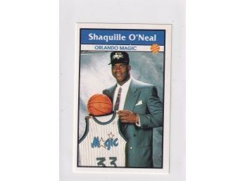 1992-93 Panini Shaquille O'neal Sticker Rookie