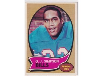 1970 Topps OJ Simpson Rookie Card