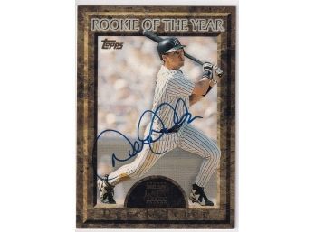 1997 Topps Certified Autograph Issue Derek Jeter Rookie Of The Year
