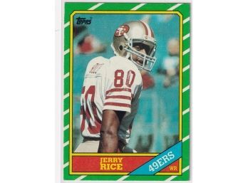 1986 Topps Jerry Rice Rookie Card