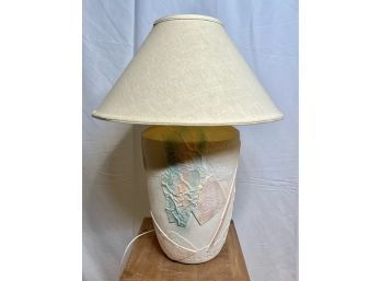 Post Modern Pottery Table Lamp With Shade