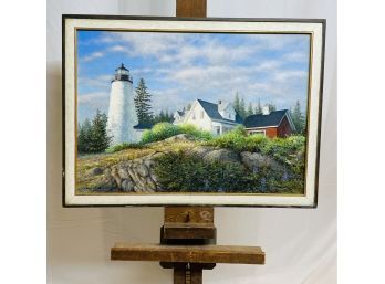 Original Paul Breeden Painting Lighthouse Maine Artist