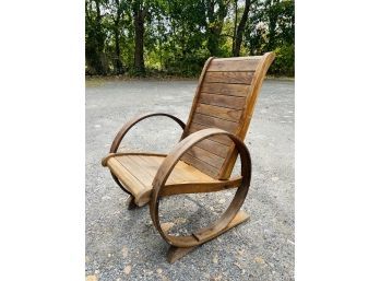 Unique Form Mid Century Bouncer  Hoop Arm Chair