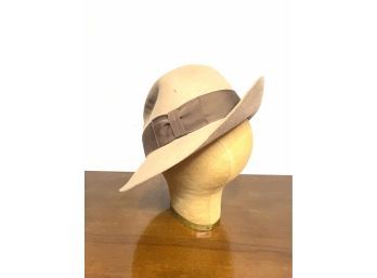 Milliners Form, Hat Mold, Hat Display With Vintage Mens Hat