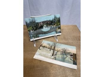 Antique Postcard Lot (Central Park And The Bronx River )