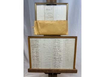 Framed Civil War Document Dated 1865 Addressed To Secretary Of War