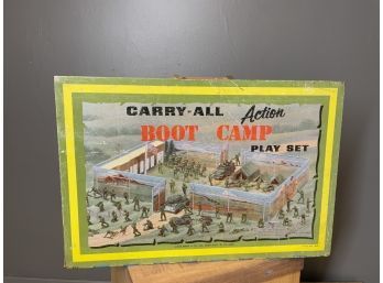 Louis Marx #4645 Carry-All Boot Camp Playset Plus Bonus Set