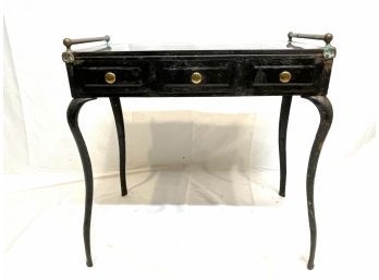 Antique French Apothecary Table With Cabriole Legs