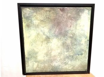 Signed Abstract Painting On Board