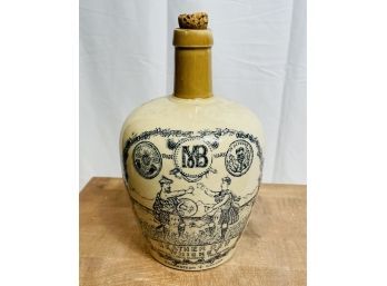 Antique Port Dundas Whiskey Jug Pottery The Greybeard Heather Dew Mitchell Bros With Single Handle