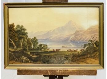 Beautiful Antique Landscape Painting