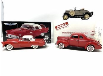 Collection Of Vtg Car Models - Franklin Mint Etc