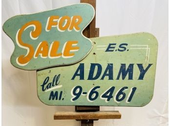 Vintage Handpainted Advertising Sign