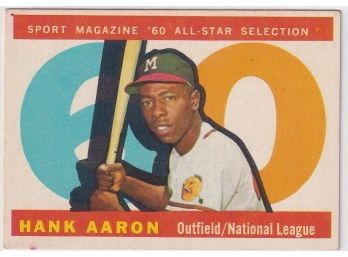 1960 Topps All Star Hank Aaron