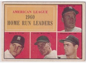 1960 Topps Home Run Leaders