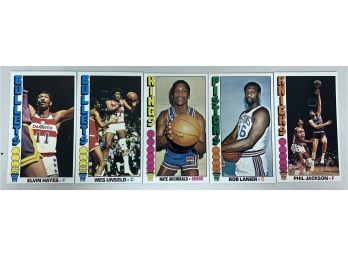 5 1976 Topps Basketball Cards