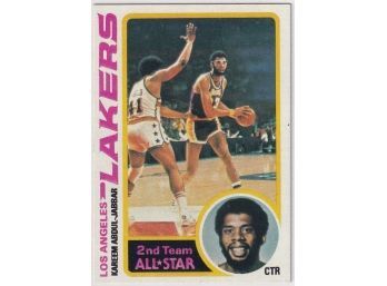 1979 Topps Kareem Abdul Jabbar All Star