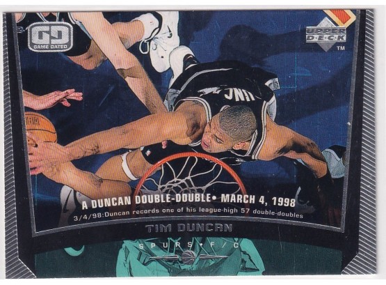 1998 Upper Deck Tim Duncan A Duncan Double Double