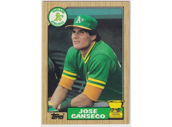 1987 Topps Jose Canseco All Star Rookie Card