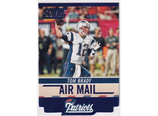 2014 Panini Score Tom Brady Air Mail Die Cut