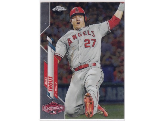 2020 Topps Chrome Mike Trout 2015 All Star Game Chrome Card