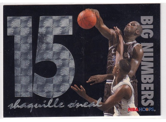 1994 NBA Hoops Shaquille O'Neal 15 Big Numbers