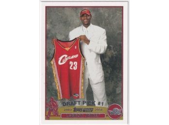 2003 Topps Lebron James Draft Pick #1 Rookie Card