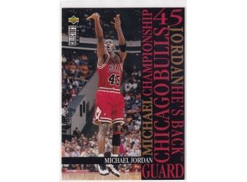 1995 Upper Deck Collector's Choice Michael Jordan And He's Back