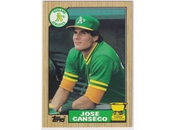 1987 Topps Jose Canseco All Star Rookie Card
