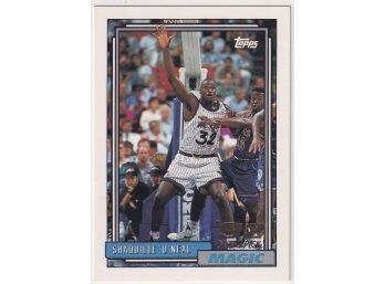 1992 Topps Shaquille O'Neal 92 Draft Pick Rookie Card