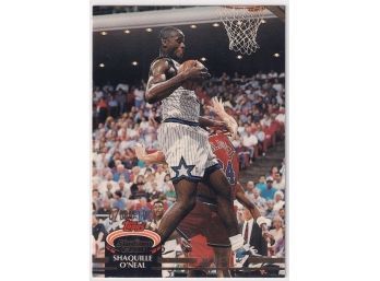1992 Topps Stadium Club Shaquille O'Neal Draft Pick Rookie Card