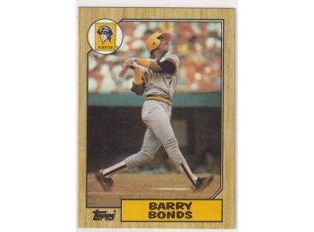 1987 Topps Barry Bonds Rookie Card