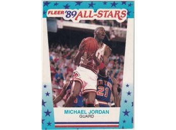 1989 Fleer Michael Jordan All Star Sticker