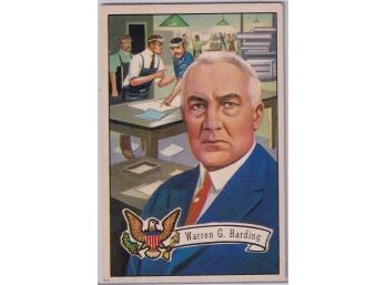 1952 Bowman Warren G Harding