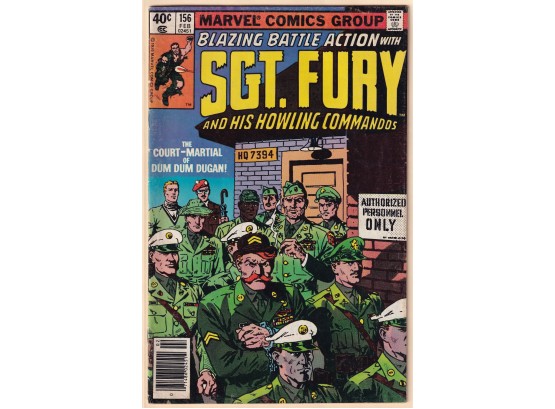 Blazing Battle Action With Sgt Fury #156