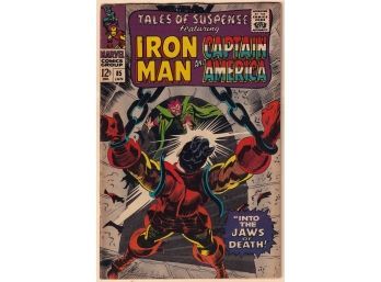 Tales Of Suspense #85 Featuring Iron Man & Captain America! Iconic 9 Panel Fight Batroc Vs Captain America!