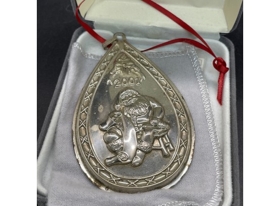 2001 Waterford Christmas Ornament Sterling Silver
