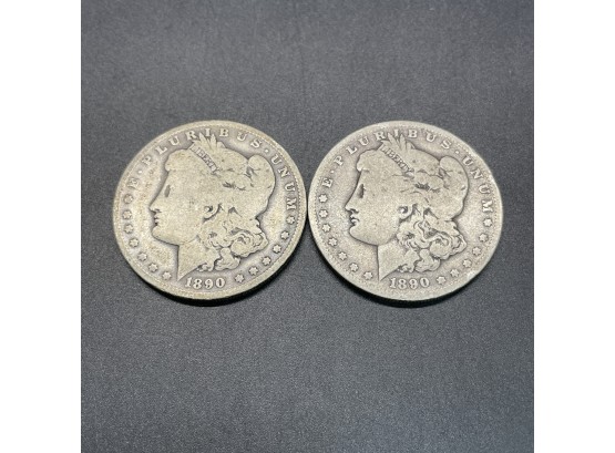 2 Morgan Silver Dollars