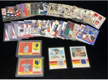Baseball Card Jersey And Memorabilia Card Lot