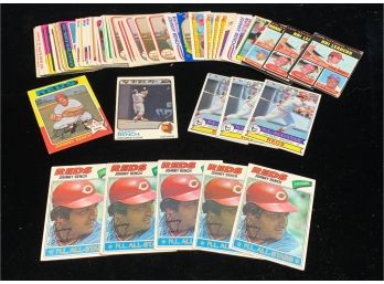 Vintage Johnny Bench Baseball Card Lot