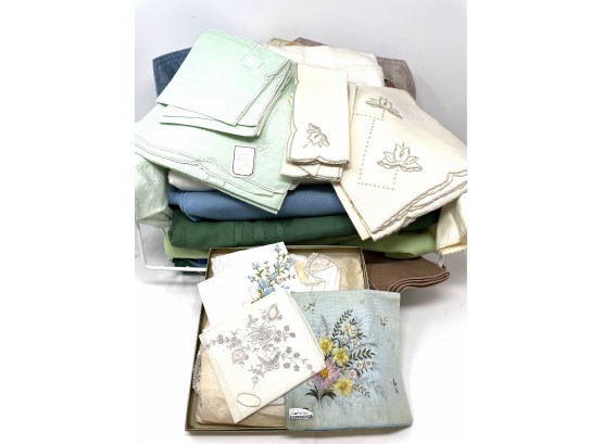 Collection Of Antique And Vintage Linens