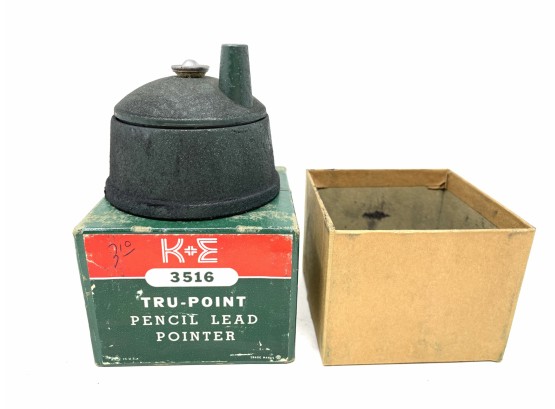 K & E Tru Point Pencil Lead Pointer In Original Box