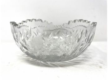 Antique Cut Glass Bowl - Unsigned