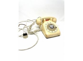 Vintage Rotary Phone With Uk Plug