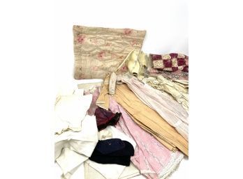 Large Lot Of Antique Doll Clothes