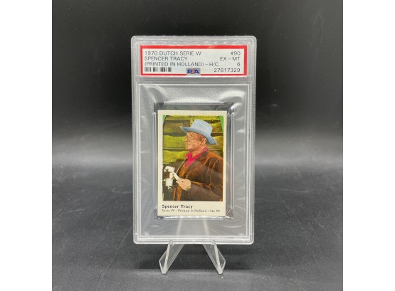 1970 Dutch Serie Spencer Tracy PSA EX-mT6 Only PSA Graded Card! Hard To Find !
